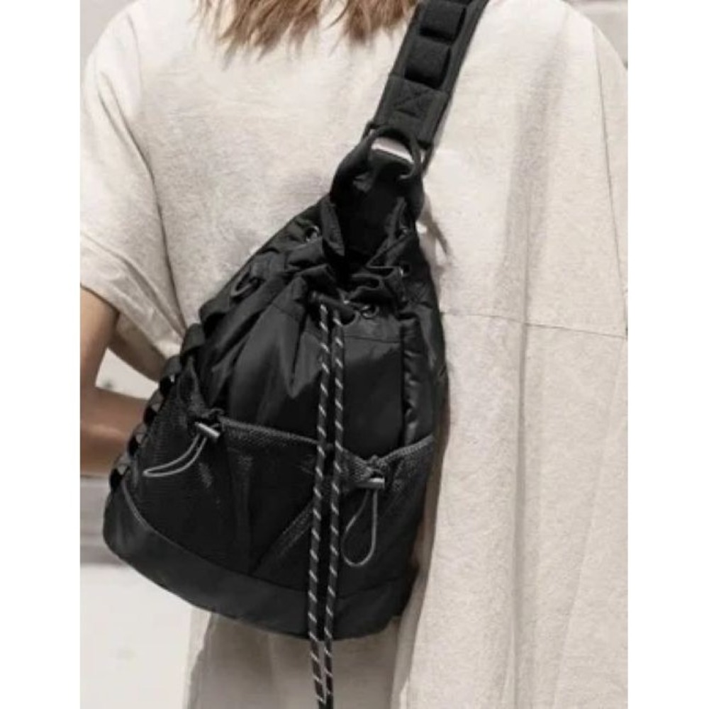 Dagne Dover Nova Bag Black Sling Utility Crossbody Pouch Medium